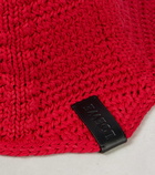 Loewe Tomato crochet cotton bucket hat
