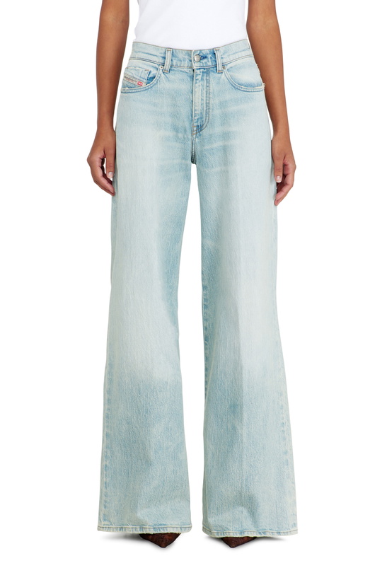 Photo: Diesel Flare Jeans Regular Waist 1978 D-Akemi - Jeans Womens in Blue