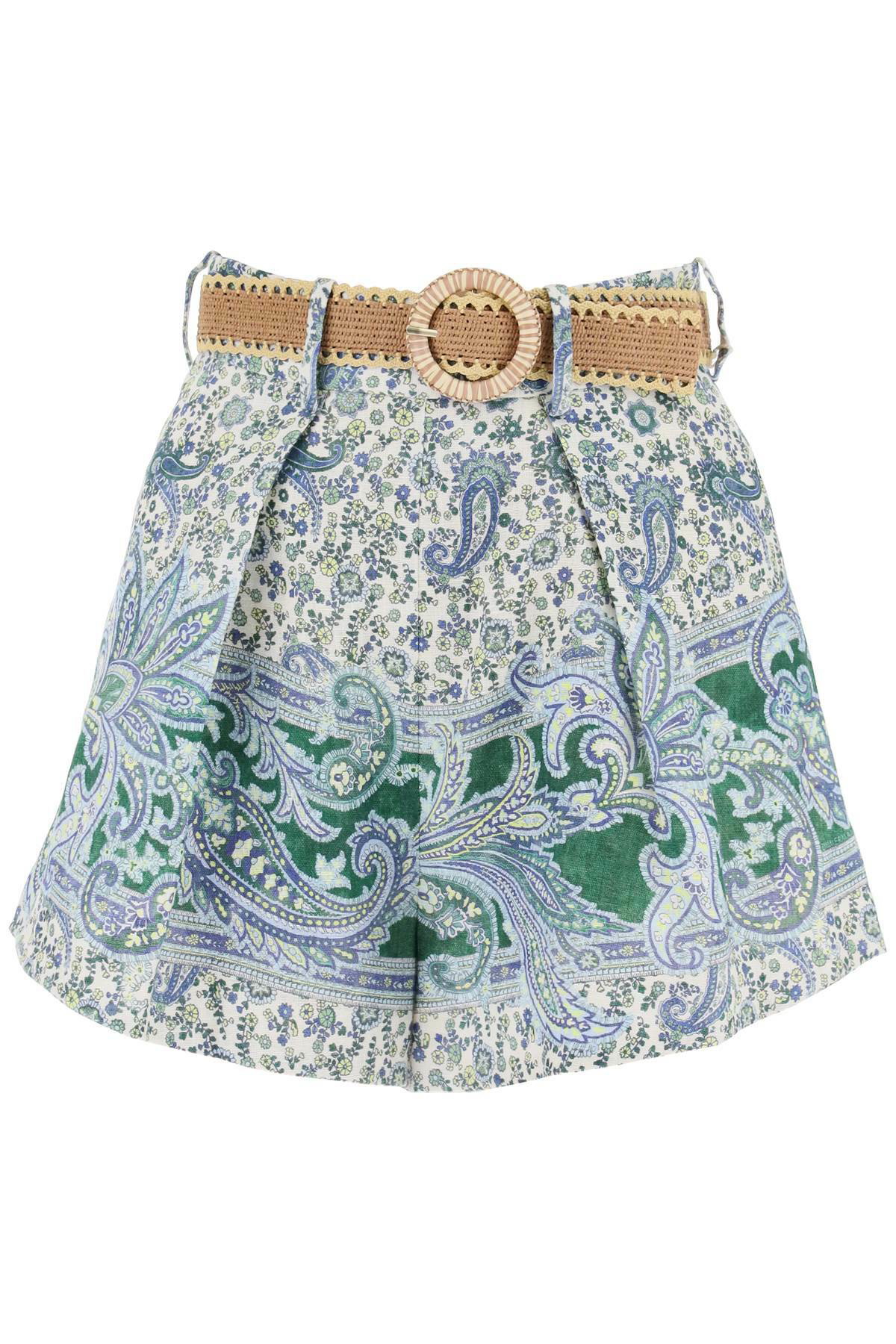 ショートパンツ Zimmermann tuck ottie shorts White ZIMMERMANN tuck ottie shorts White Zimmermann