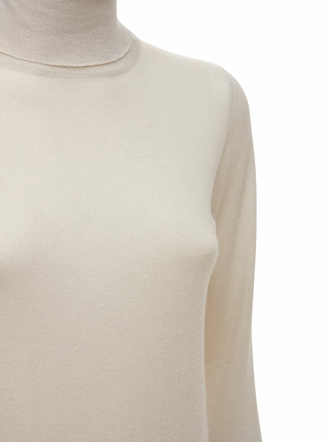 BRUNELLO CUCINELLI - Cashmere Blend Lurex Knit Sweater