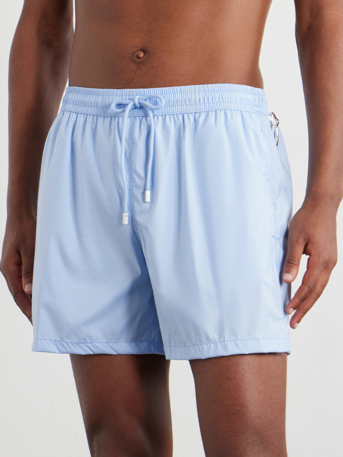FEDELI - Madeira Airstop Straight-Leg Swim Shorts - Blue