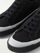 James Perse - Rubber-Trimmed Canvas Sneakers - Black