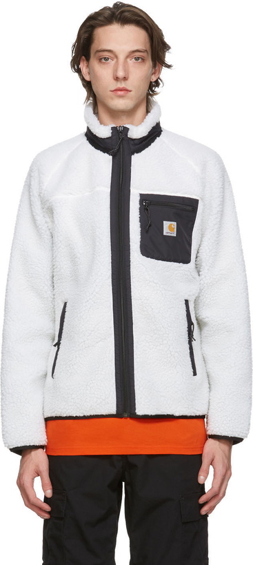 Photo: Carhartt Work In Progress White Prentis Jacket