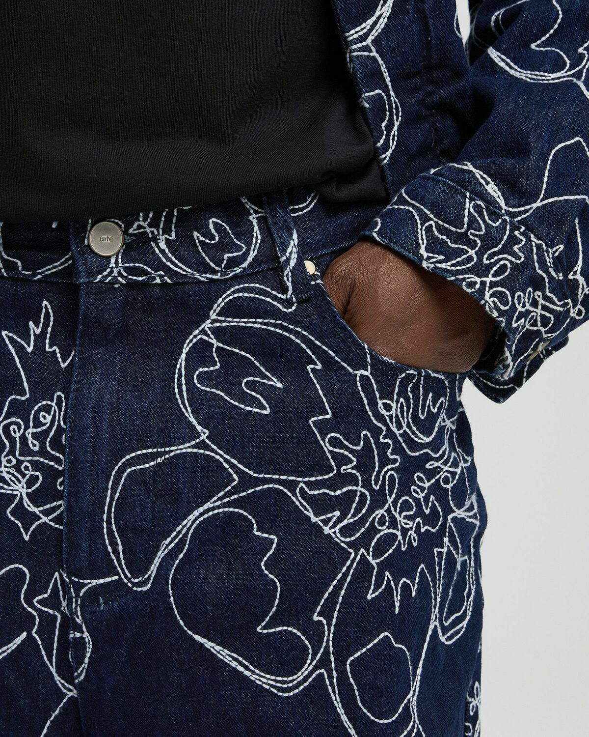 Jean Homme Arte Antwerp Jackson Dots Fade - Coupe Droite Ample Taille 40, Motif Pois, Neuf Avec étiquettes