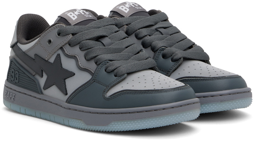 BAPE Gray SK8 STA #5 Sneakers A Bathing Ape BAPE Gray SK8 STA #5 Sneakers A Bathing Ape