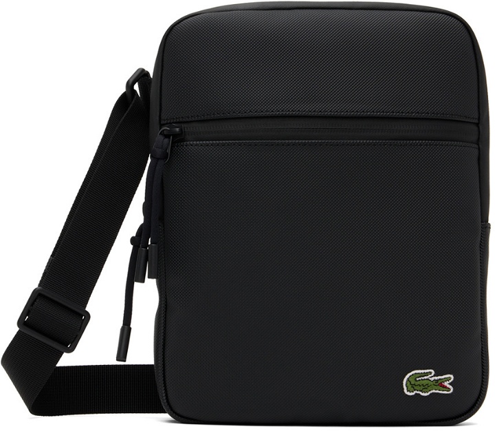 Photo: Lacoste Black Embroidered Crossbody Bag