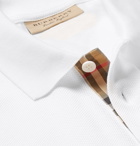 Burberry - Slim-Fit Cotton-Piqué Polo Shirt - Men - White