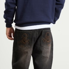 Butter Goods Men's Scorpion Stitch Denim Jeans in Slub Black