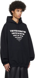 VETEMENTS Black Pyramid Hoodie
