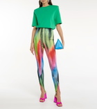 The Attico - Jamie high-rise stirrup leggings