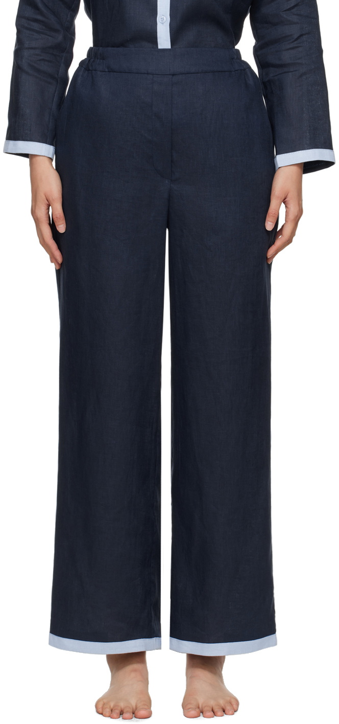 Sleeper Navy Garrick Trousers