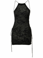MARCO RAMBALDI Knit Mohair Blend Mini Halter Dress