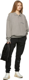 Fear of God ESSENTIALS Grey Long Sleeve Polo