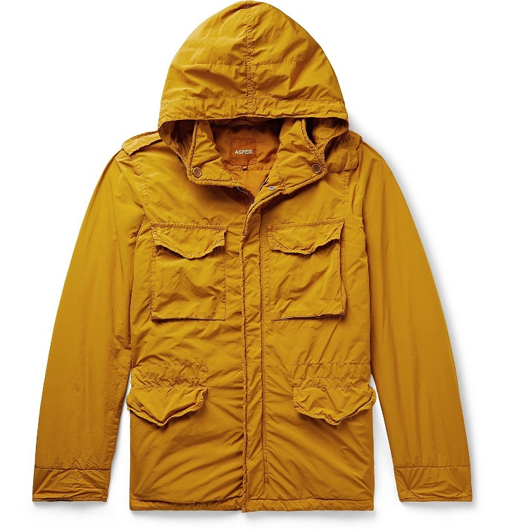 Photo: Aspesi - Minifield Hooded Shell Jacket - Yellow