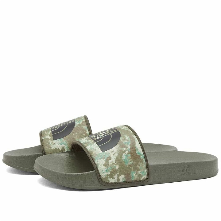 Photo: The North Face Men's Base Camp Slide in Military Olive/Stippled Camo/Tnf Black