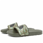 The North Face Men's Base Camp Slide in Military Olive/Stippled Camo/Tnf Black