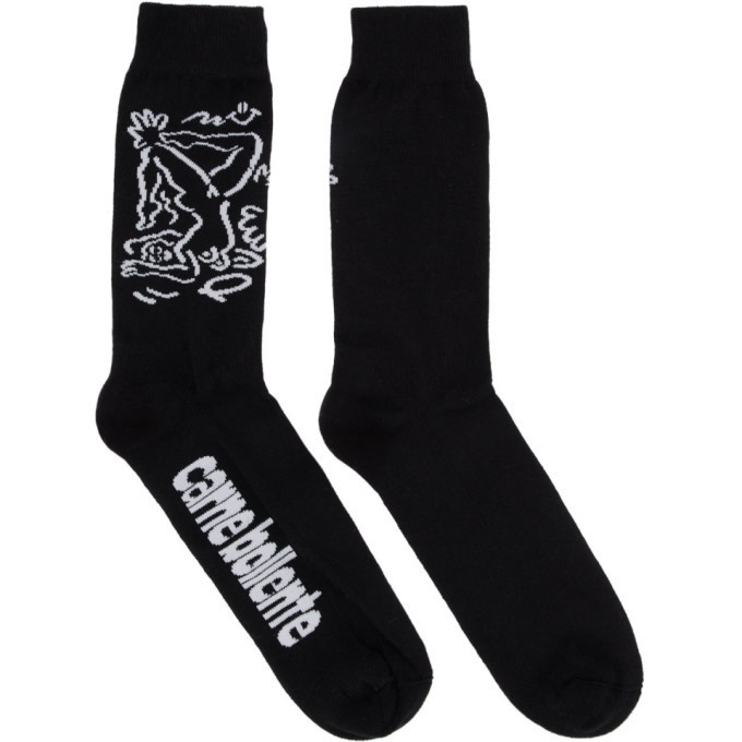 Photo: Carne Bollente Black Twin Cheeks Socks