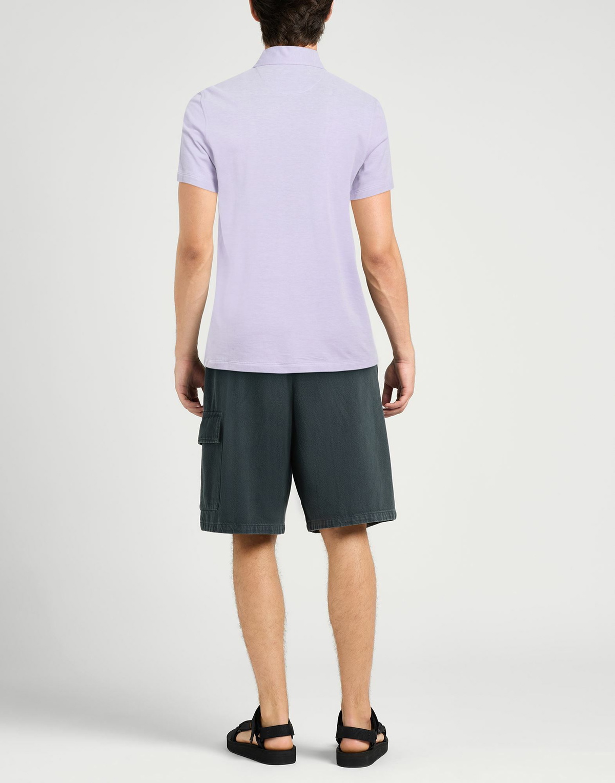 Isaia Mens Polo shirt Lilac
