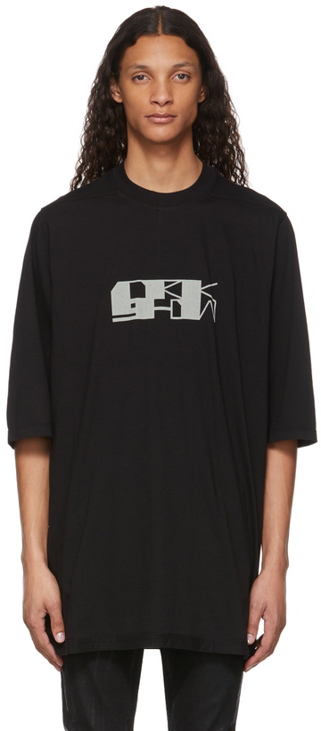 Photo: Rick Owens Drkshdw Black Jumbo Logo T-Shirt