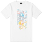 Paul Smith Men's Multi Zebra T-Shirt in White