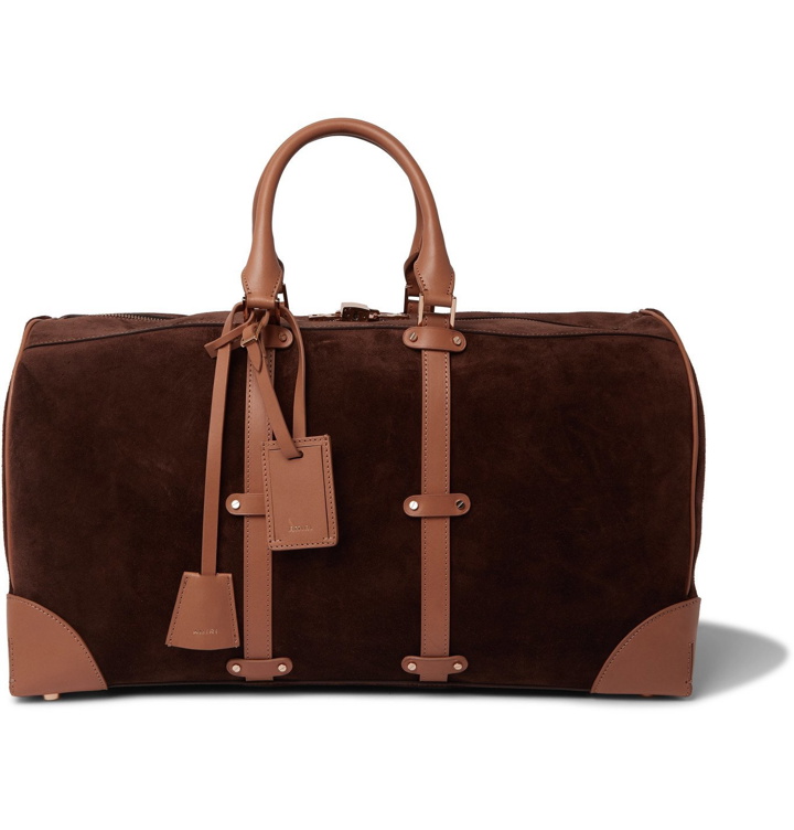 Photo: AMIRI - Faux Suede and Leather Holdall - Brown