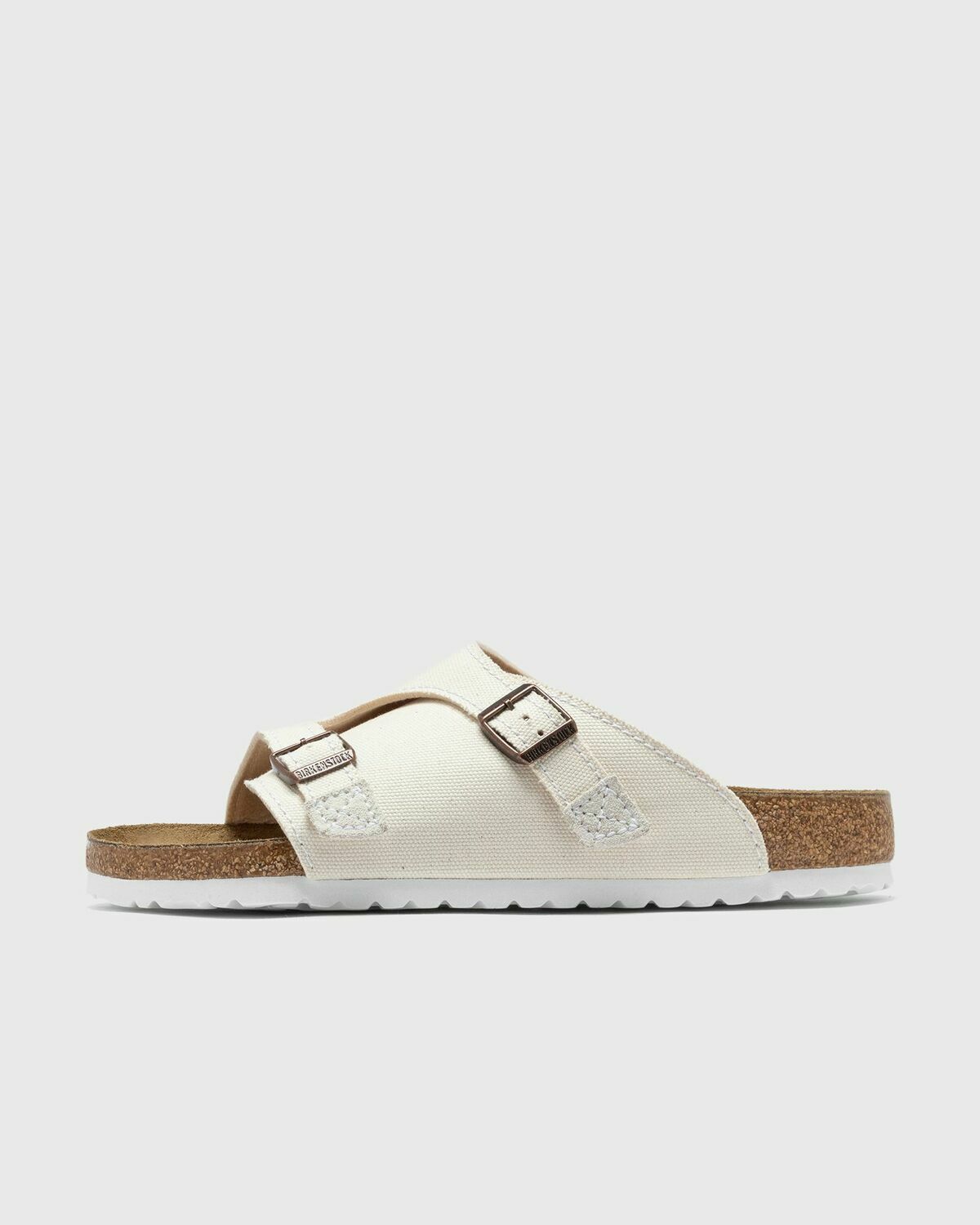 Birkenstock Zürich Canvas Tex White Sandals & Slides Birkenstock
