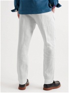 TOD'S - Pleated Linen Trousers - White