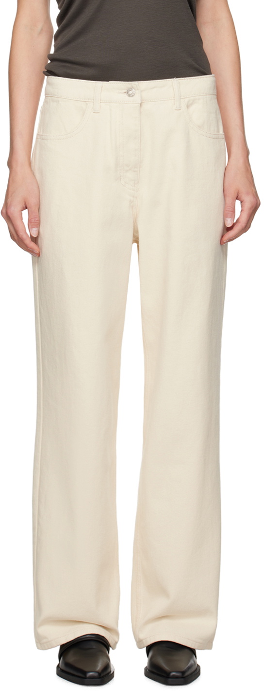 LE17SEPTEMBRE Off-White Basic Straight Jeans