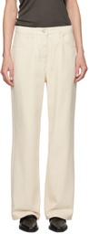 LE17SEPTEMBRE Off-White Basic Straight Jeans