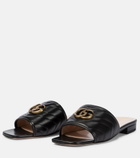 Gucci - Double G leather sandals