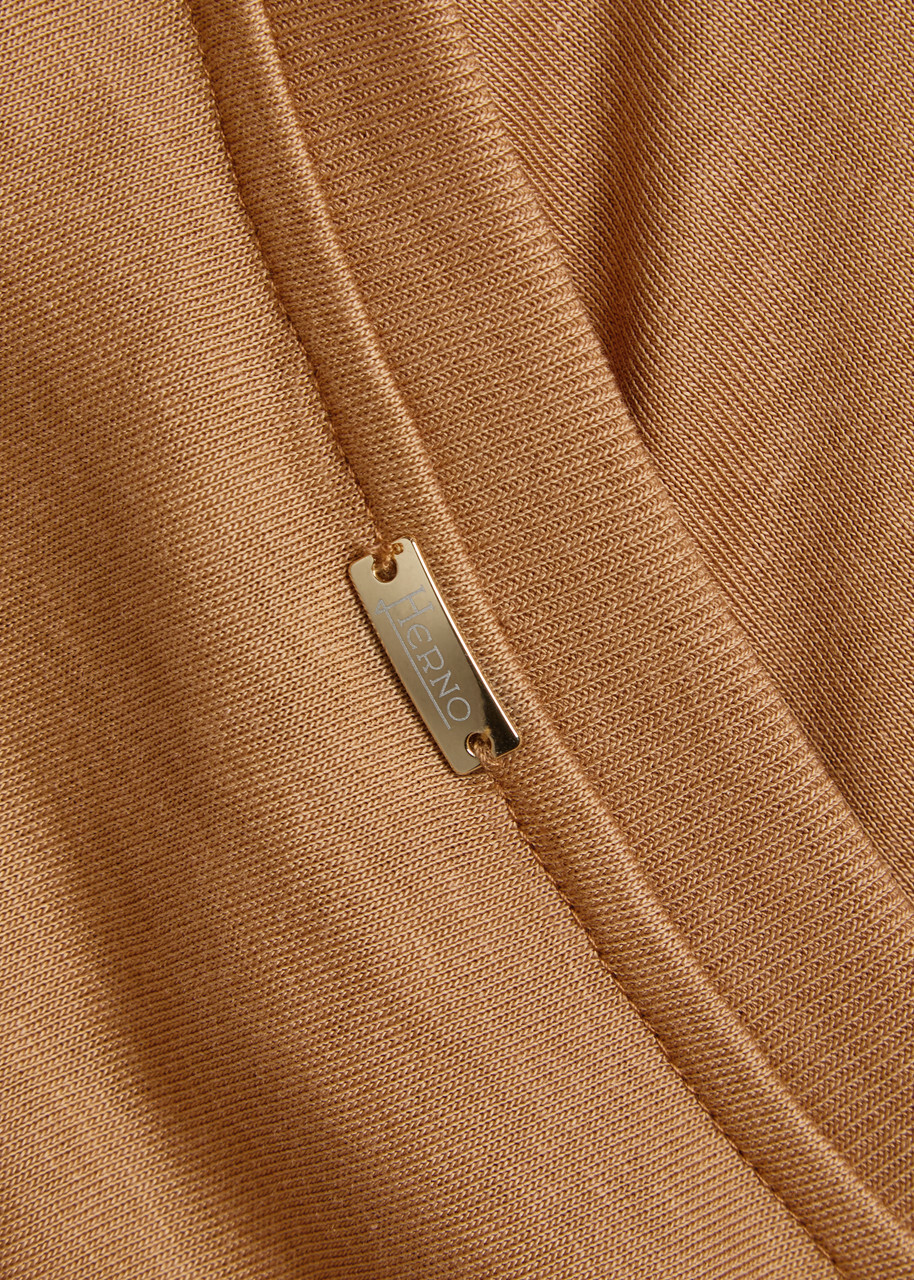 Herno Fine-knit T-shirt Camel