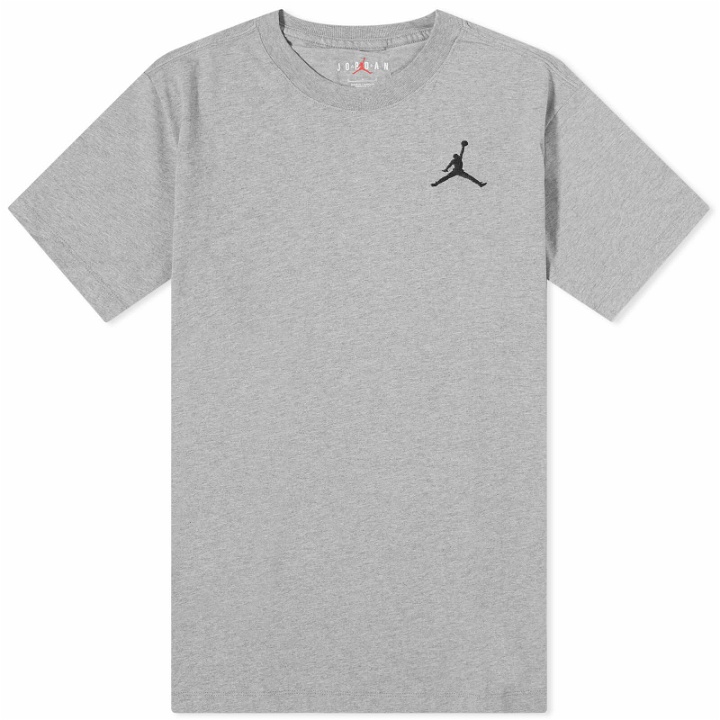 Photo: Air Jordan Men's Jumpman Emblem T-Shirt in Carbon Heather/Black