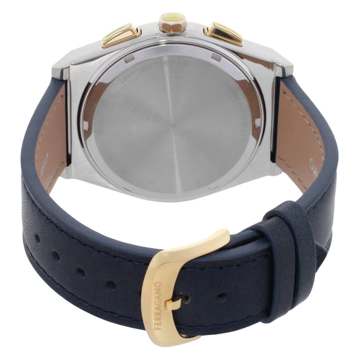 Ferragamo Vega Upper East Chronograph Quartz Blue Dial Mens Watch SFVA00224