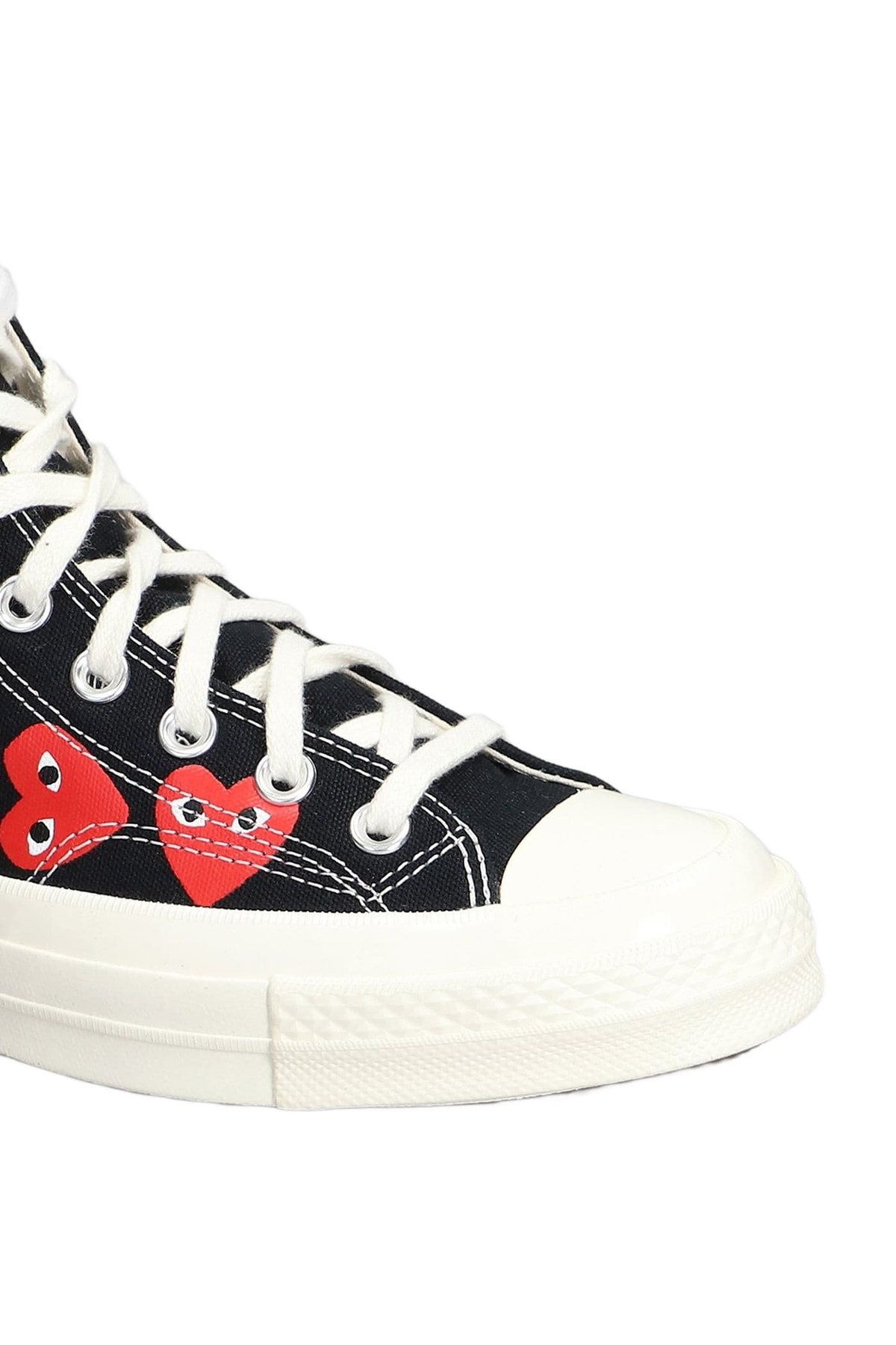Comme des Garçons Play Chuck 70 Cdg High Sneakers In Black Cotton