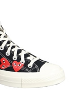 Comme des Garçons Play Chuck 70 Cdg High Sneakers In Black Cotton