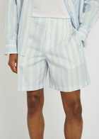 Jacquemus Le Short Calecon Striped Cotton-poplin Shorts Multicoloured 1