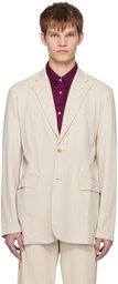 Acne Studios Beige Single-Breasted Blazer