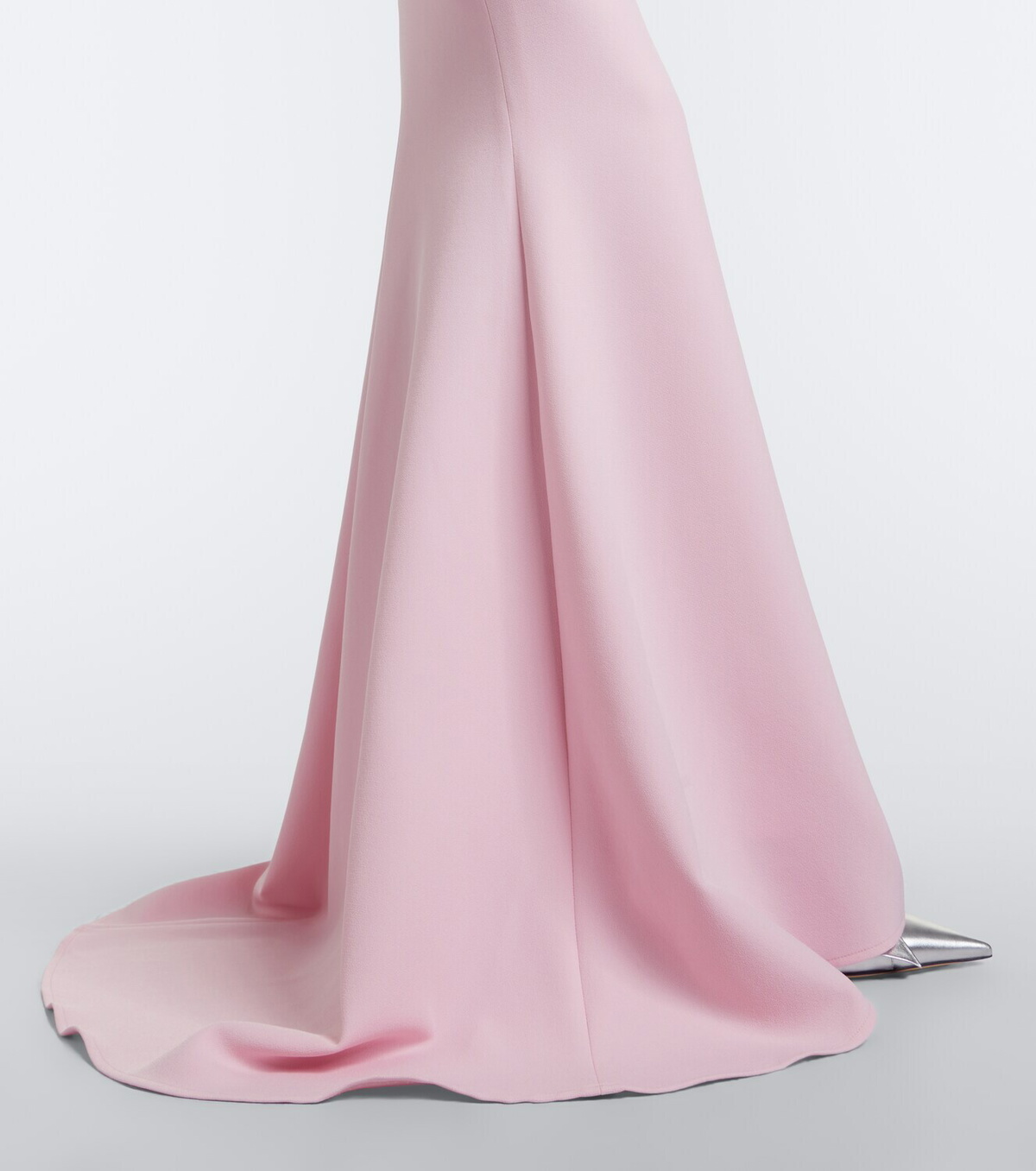 Safiyaa Loura peplum crêpe gown
