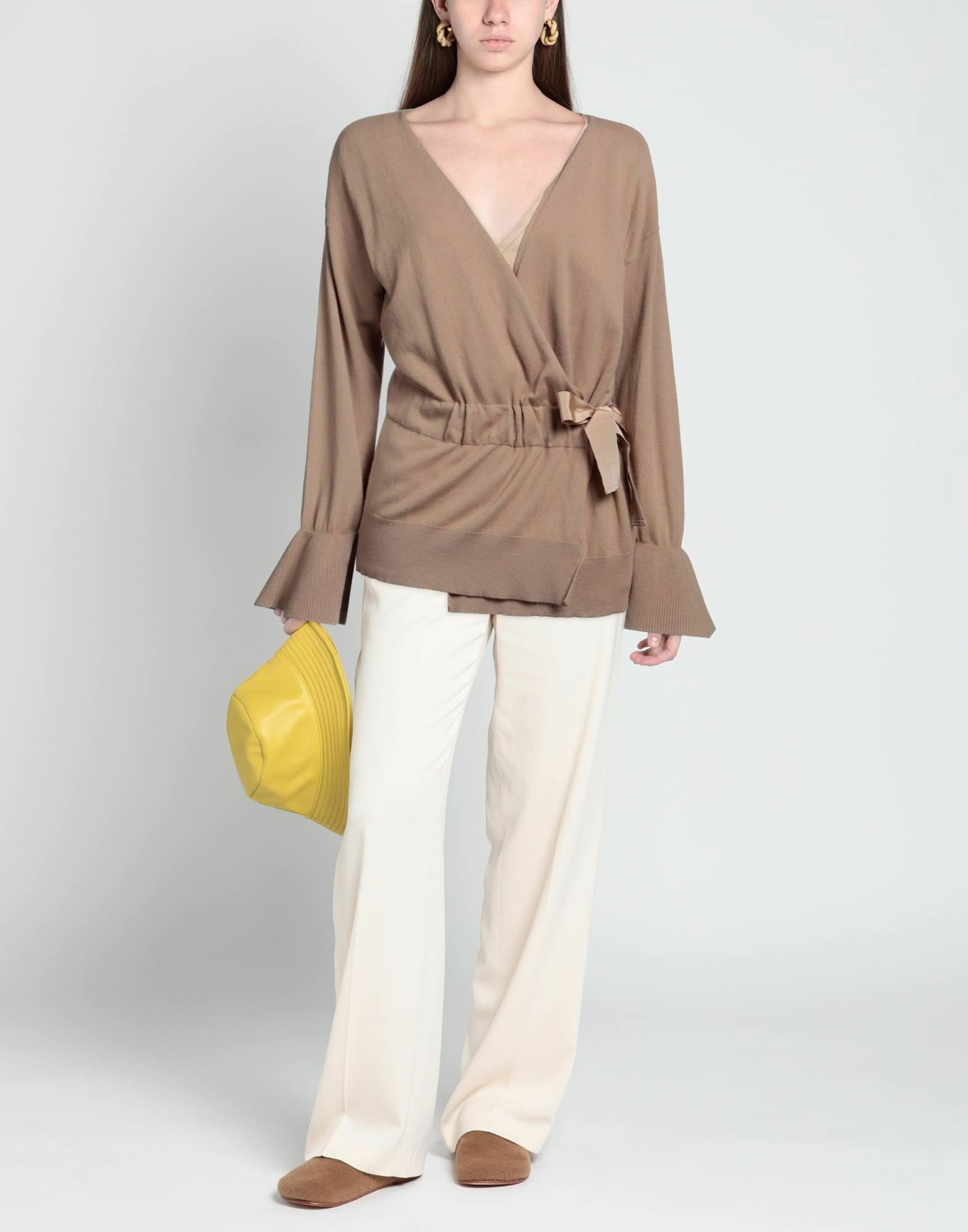 Ballantyne Womens Sweater Light brown