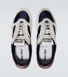 Miu Miu Gymnasium leather-trimmed sneakers