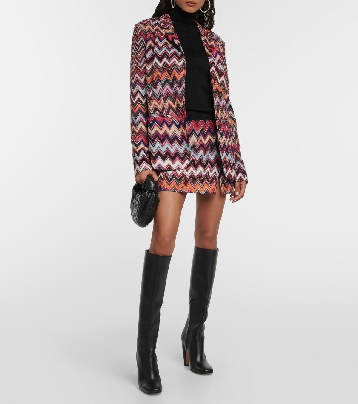Missoni Zig-zag wool-blend turtleneck sweater