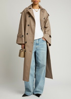 BY Malene Birger Alanis Stretch-cotton Trench Coat Light Brown