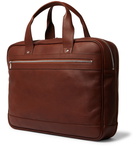 Brunello Cucinelli - Full-Grain Leather Briefcase - Brown