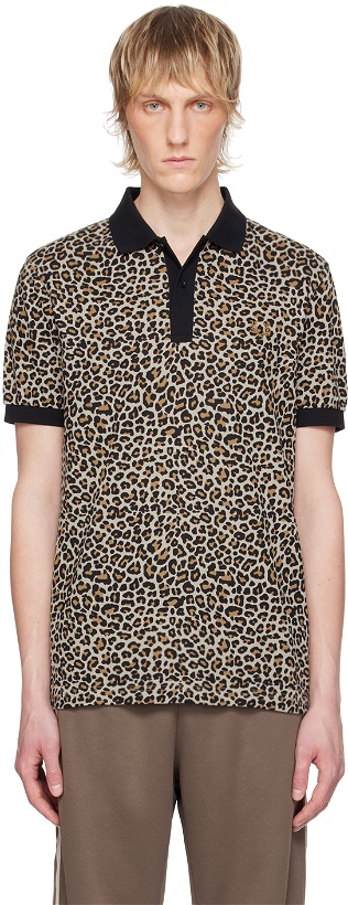 Photo: Fred Perry Beige Leopard Polo