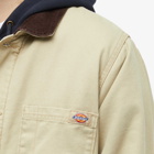 Dickies Men's Duck Canvas Chore Jacket in Stone Washed Desert Sand