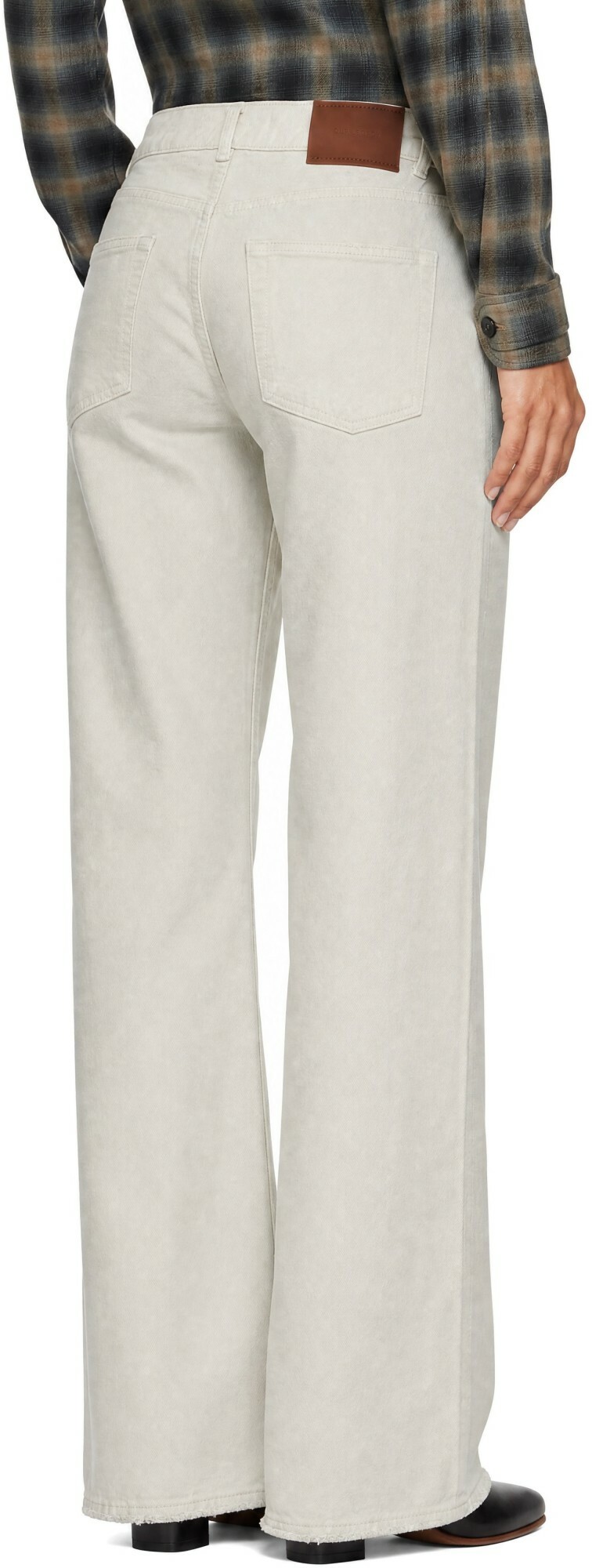 OUR LEGACY White Full Cut Jeans