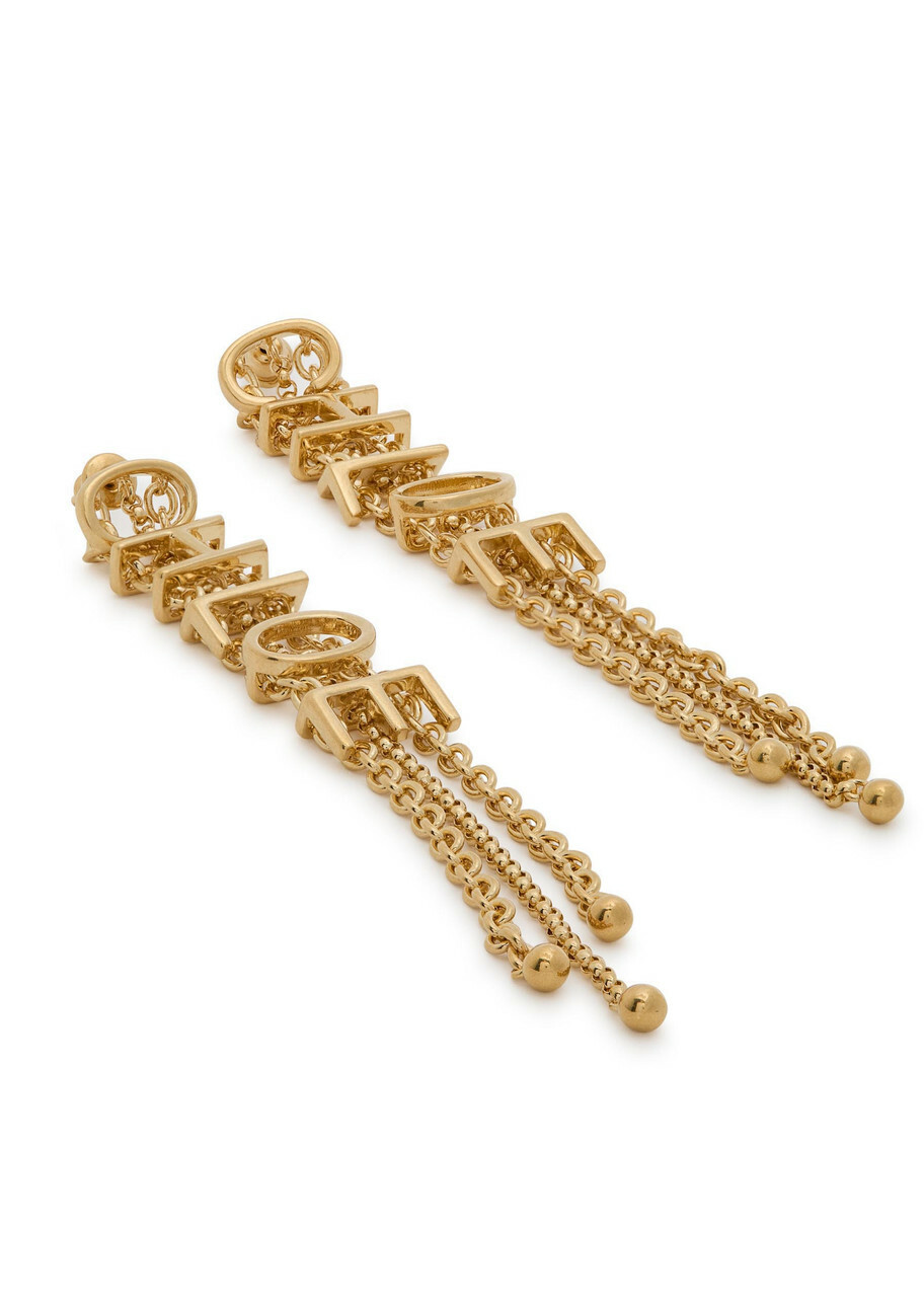 Chloe Mini Belt Trio Drop Earrings - Gold - One Size