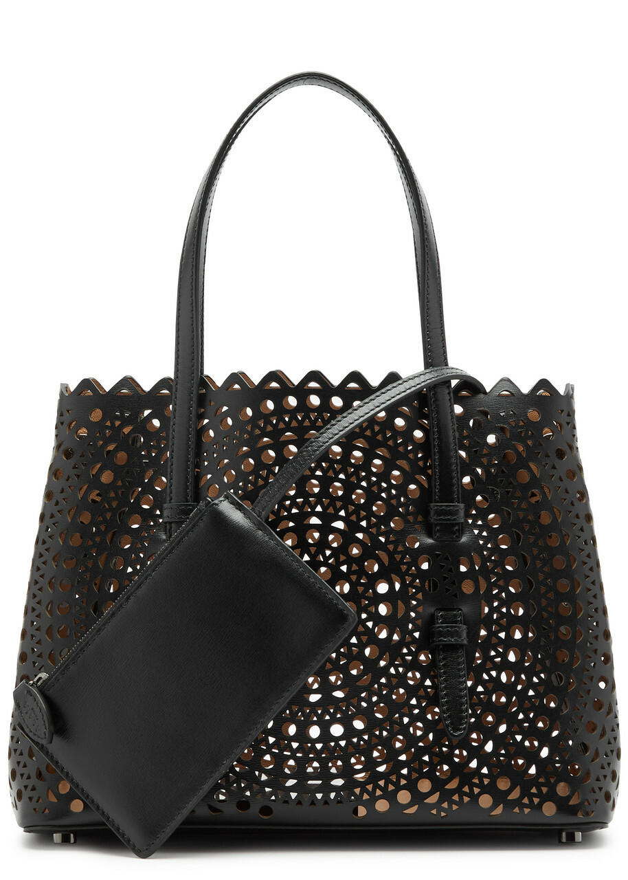 ALAIA☆MINA 25 2WAY トート クロスバッグ BLACK Alaïa Mina 25 Leather top Handle bag - Black - One Size ALAÏA