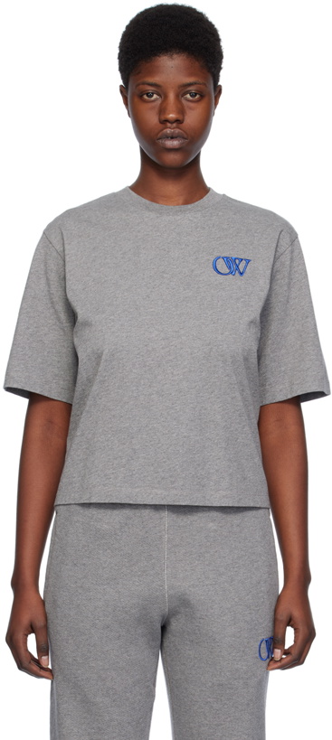 Photo: Off-White Gray Ow Basic T-Shirt