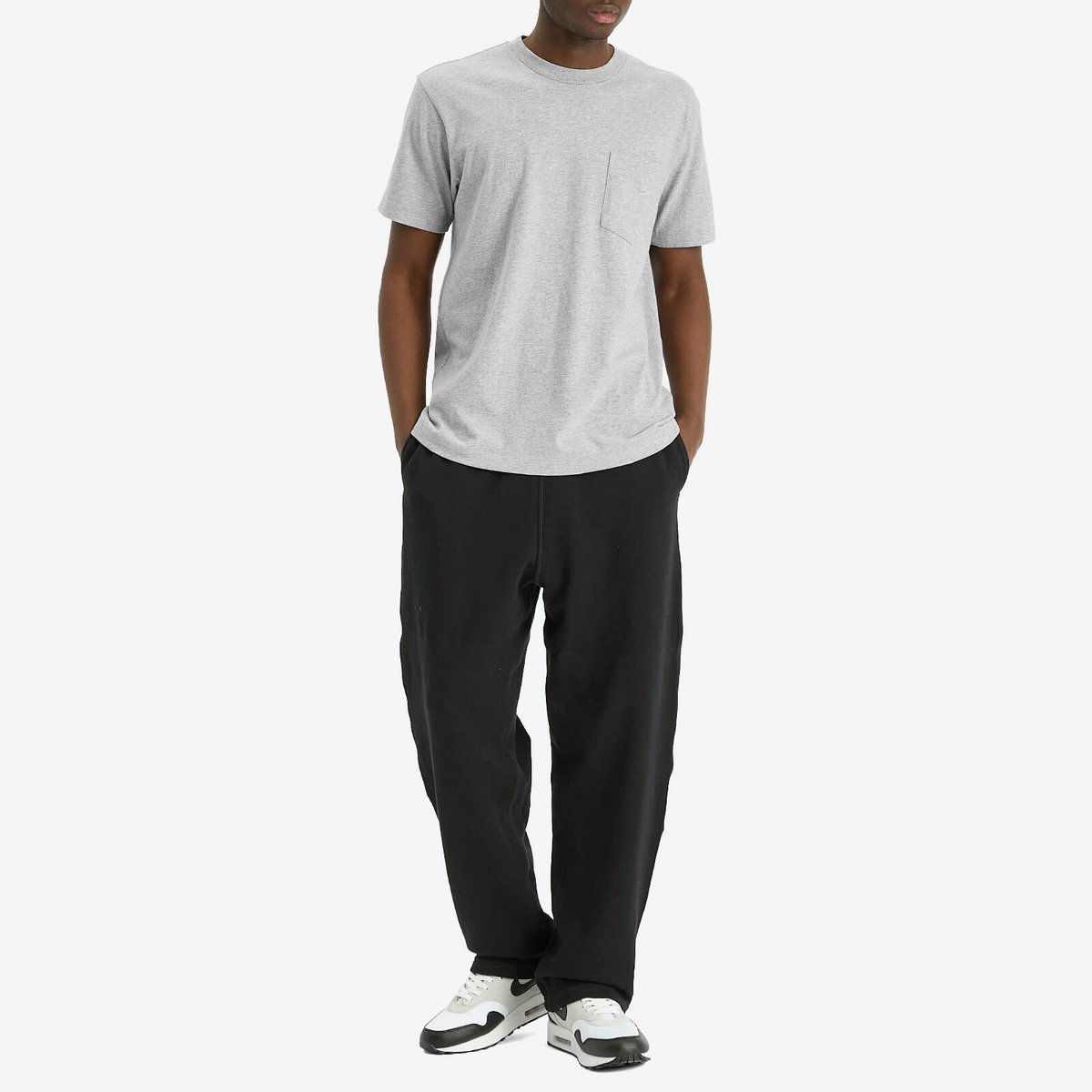 Lady White Co. Men's Balta Pocket T-Shirt in Heather Grey